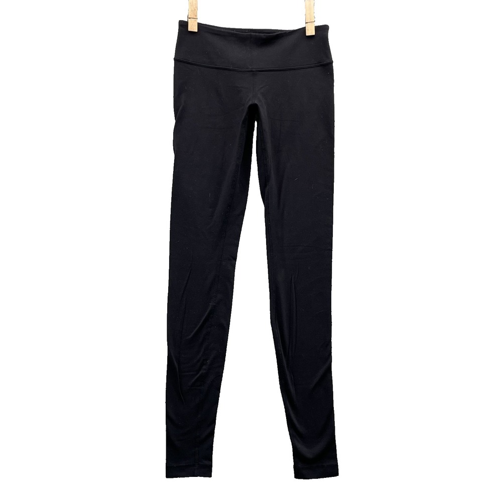 Lululemon Leggings Women's 4 Black Activewear Loungewear Yoga Workout Sportswear
